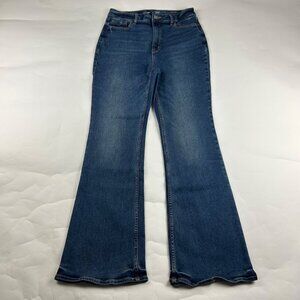 Old Navy Beatrice Dark Wash Stretch Denim High Rise Flare Jeans 8